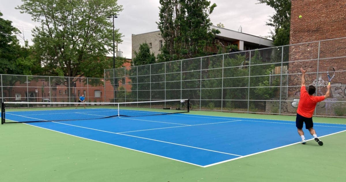 Terrains de tennis du parc Jacques-Viger - terrain de Tennis à Le Sud-Ouest, photo du lieu