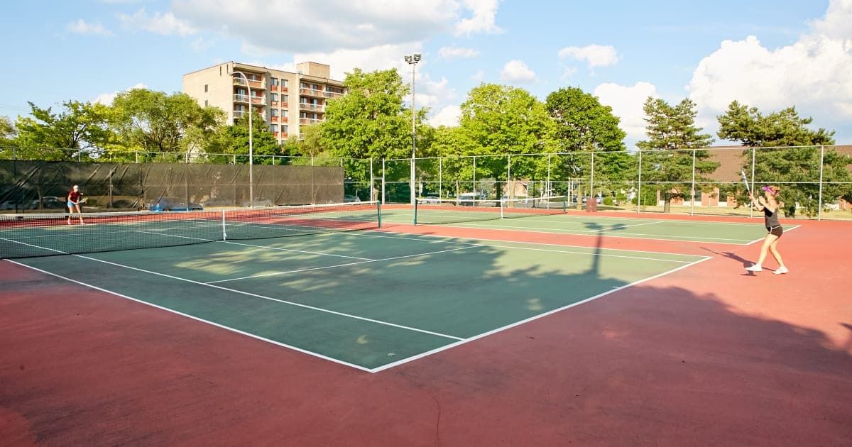 Terrains de tennis du parc Lucie-Bruneau - terrain de Tennis à Anjou, photo du lieu