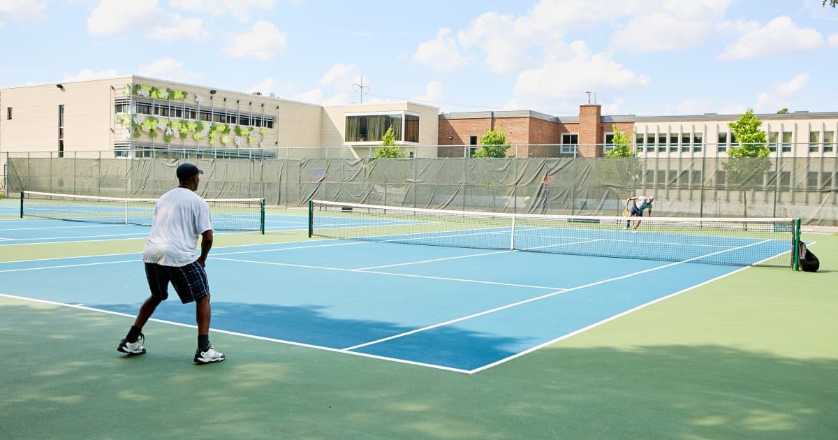 Terrains de tennis du parc des Roseraies - terrain de Tennis à Anjou, photo du lieu